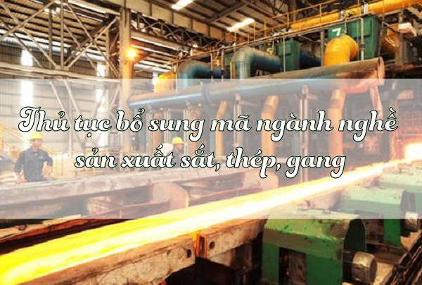 mã ngành nghề sản xuất sắt, thép, gang